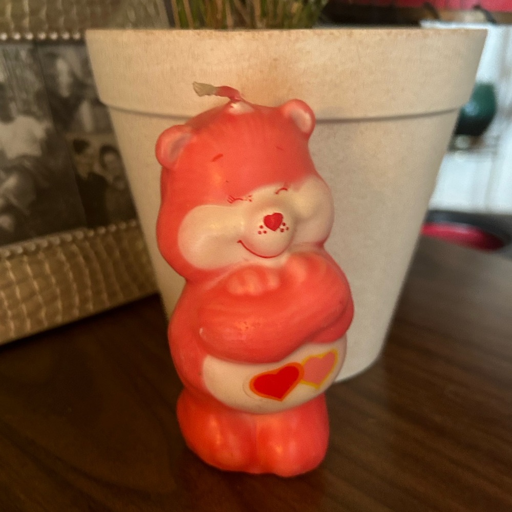 Vintage 1980’s Care Bear candle ❤️💕
